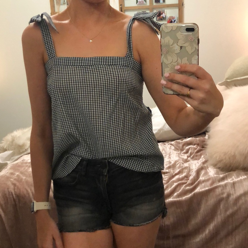 Gingham print tank top - Brand New